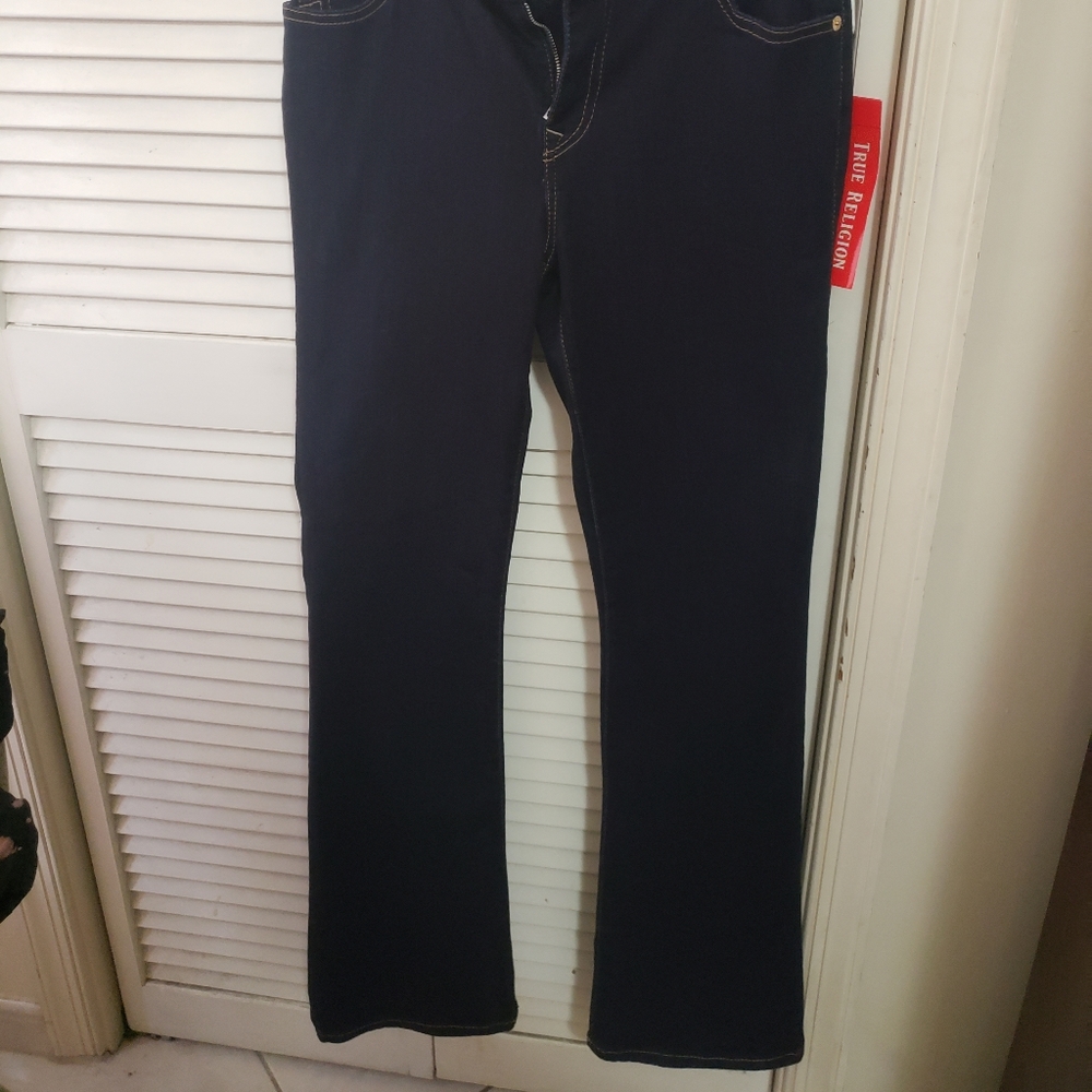 True Religion dark blue jeans